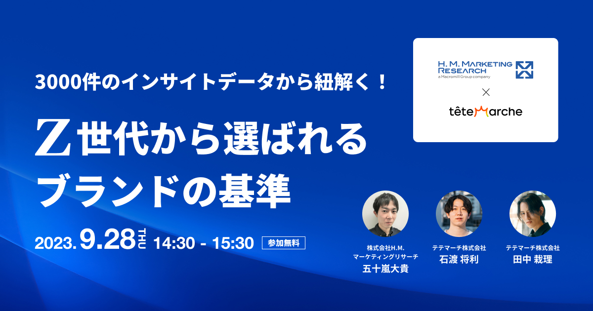 3000件のインサイトデータから紐解く！Z世代から選ばれるブランドの基準