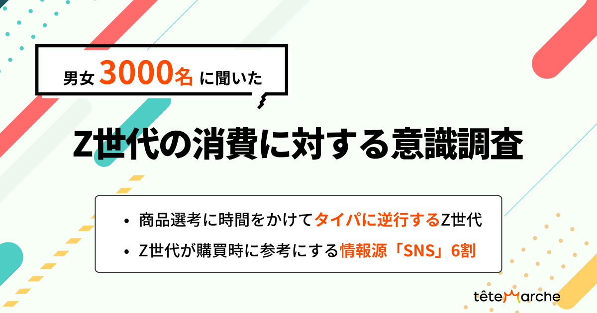 【男女3000名回答／Z世代の消費に対する意識調査】商品選考に時間をかけてタイパに逆行するZ世代 Z世代が購買時に参考にする情報源「SNS」6割「店頭」は1割にとどまり他世代より低い結果に