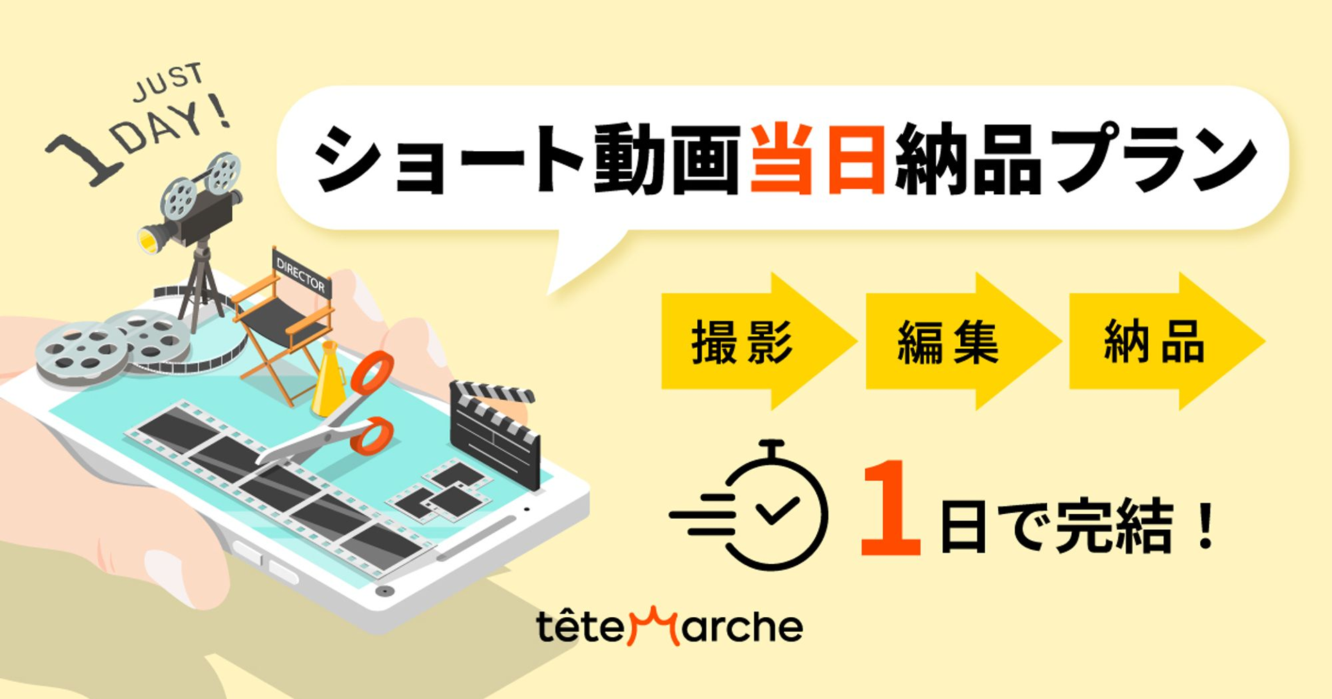 ショート動画当日納品プラン
